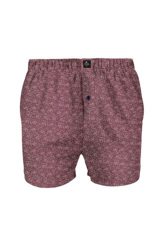 Burgundy Mix Woven Boxers Four Pack